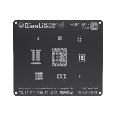 China QianLi Reballing tool plus original black 3D square hole stencil for Android BGA reballing for sale