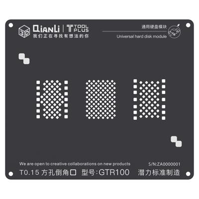 China 3D Design QianLi 3D Black Stencil IC Reballing CPU For Android And Phone for sale