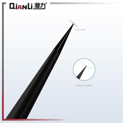 China 0.08-0.10mm QianLi handpolished iNeeZy non-magnetic stainless tweezers for sale