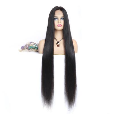 China High Quality Unprocessed Silky Straight Wave 100% Cuticle Aligned Peruvian Straight Virgin Human Hair Full Lace Wigs for sale