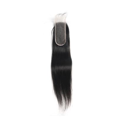 China 100% Virgin Hair Big Bundles Stock 100% Good Quality Remy Virgin Hair Double Drawn With 2x6 Lace Closure Kim K Hair Closure for sale