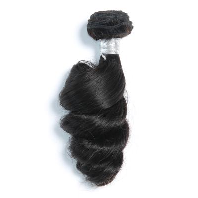 China Mink Brazilian Free Sample Wholesale Indian Curly Loose Wave Hair Bundles Vendors 10a Loose Wave Virgin Indian Curly Loose Wave Hair Bundles for sale