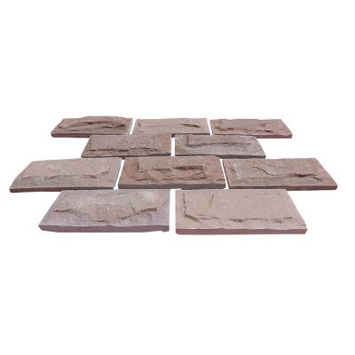 China Contemporary Slate Stone Red Mushroom Mushroom Stone Cultured Slate Stacked Stone for sale