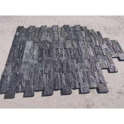 China Modern Black Natural Culture Stone Wall Tiles Factory Direct for sale