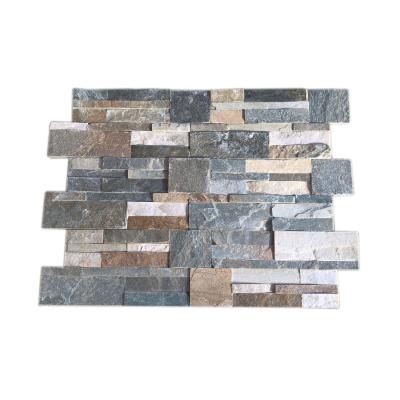 China Modern Exterior Outside Building Material Culture Slate Stone Panel Wall Tiles Cladding for sale