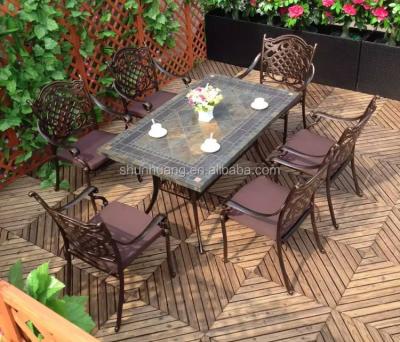 China Water Proof Poolside Chairs And Outdoor Dining Table Garden Furniture Sets for sale