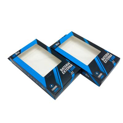 China Recyclable Packaging Manufacturers Print And Produce Mobile Ajar Window Power Packaging Boxes for sale