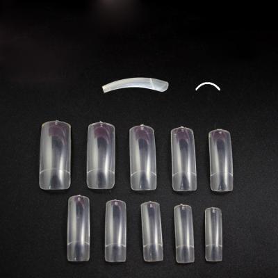 China Other 500pcs/bag TSZS High Quality Wholesale Fake Nail Tips Transparent Full Cover/Half Cover Traceless Square Nail Tips for sale