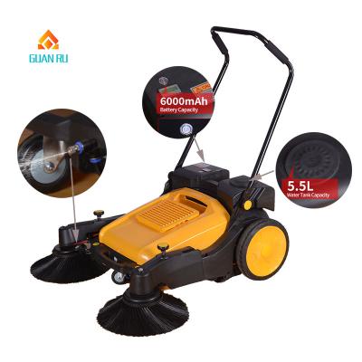 China Fast Sweeper Water Road Hotels Equipment Road Sweeper Machine/White Card Push Spray Sweeper for sale