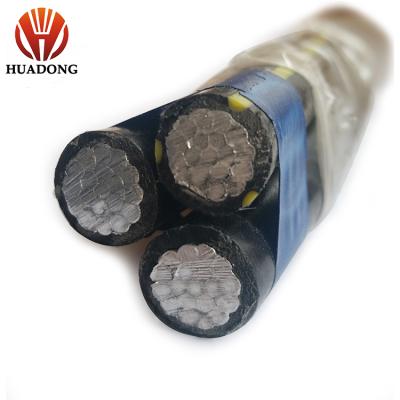 China Construction China Wholesale Low Voltage Aluminum Wire Duplex Aerial ABC Power Cable Aerial Bundled Cable for sale