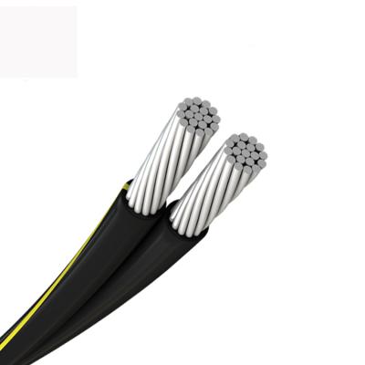 China 2x10mm 2*16mm ABC Cable Insulation Antenna Twisted Over Aluminum Cable for sale