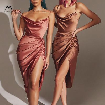 China MXN M0015 Anti-wrinkle hot sale women casual dress summer,elegant women party dresses,sexy dress Haltered dress slim mini dress for sale