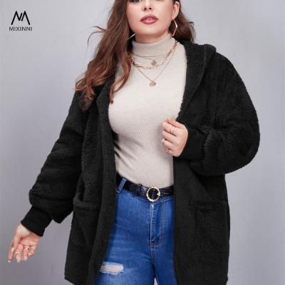 China Top Crop Viable Women's Tank MXN 1278 Zipper Hoodie Plus Size Plus Size Plush Long Sleeve Hooded Cardigan Pockets Shirts for sale