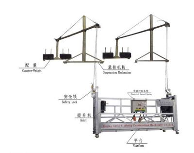 China Hotels Window Glass Cleaning Equipment Gondola ZLP800 for sale