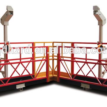 China Contemporary Aerial Suspended Steel Work Platform Painted Red Color for sale