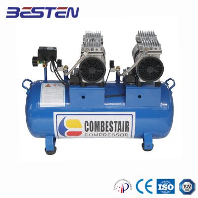 China Best selling dental low noise oil free air compressor550W400W450W1100W750W DC two head compressor DC 12V 24V 36V low noise oil free for sale