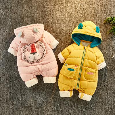 China Polyester/Cotton Dirty Baby Overalls Boy Cute Cartoon Cute Cartoon Long Sleeve Rompers Winter for sale