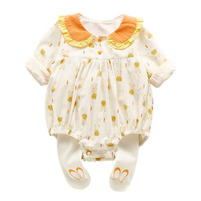 China Fashion Polyester / Cotton Baby Clothes Baby Romper Set Printed China Wholesale for sale