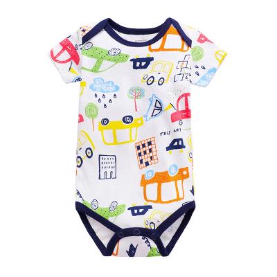 China High Quality Newborn Soft Cotton Baby Clothes Custom Copy Designs Infants Baby Rompers BBN-56 for sale