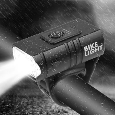 China Red Light Side Reminder 1000 Lumen Waterproof Bicycle Head Light Lamp Warning Rechargeable Led Bike Front Light for sale