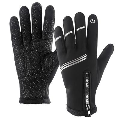 China Medium Large 140g Cloth Full Finger Winter Waterproof Breathable Warm Black XL XXL Water Proof Riding Hand Racing Gloves For Mtb Biker for sale