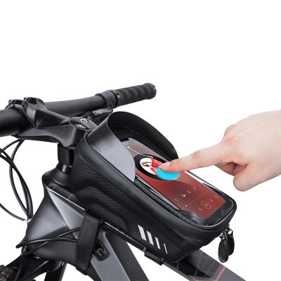 China 100% Tube Bag Touch Screen Rainproof Outdoor Recycling Waterproof Portable Bag Bike Bicycle Phone Bag for sale