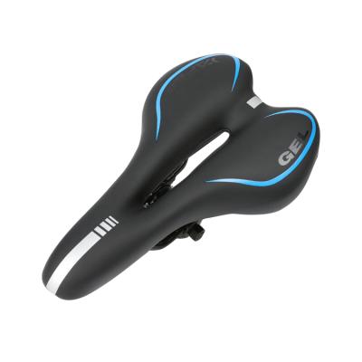 China Bicycle Saddle Road Mountain MTB Gel Single Seat With Reflective Warning for sale