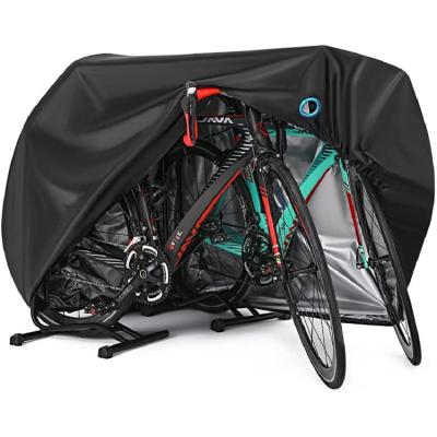 China Bicycle Rain Covers For 1 2 3 Mountain Ebike Electric Motor Bikes Outdoor Waterproof Rain Resistant Bike Cover With Storage Bag for sale