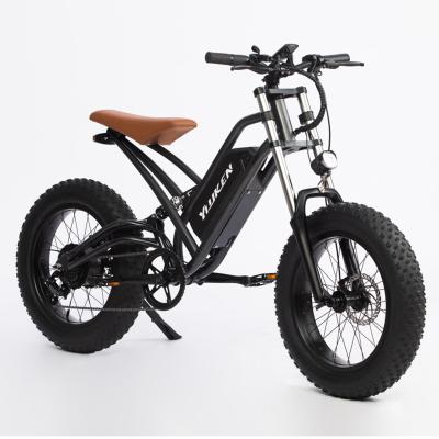 China China 1000W 48V Power E Bike Snow Folding Bike Steel Fat 20 Inch Gear Height Mountain Electric Bicycle for sale