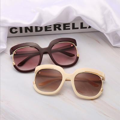 China Red Round Personality Big Size Women Fashion Sunglasses Nine Piece Unique Design Sun Glasses for sale