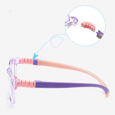 China Fashion TR90 Sunglasses Kids Frames Removable Detachable Temples Anti Blue Light Children Eyewear Glasses for sale