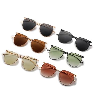 China Fashion sunglasses design special trend cool metal fashion shape sunglasses stainless steel metal sunglasses for sale