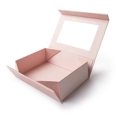 China Reused Flat Folding Collapsible Boxes Materials Cardboard Folding Magnetic Gift Box Box Custom Magnetic Closure for sale