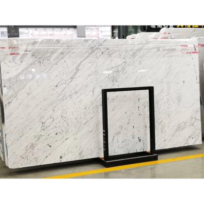 China Modern Fast Delivery Natural White Carrara Marble Slab for sale