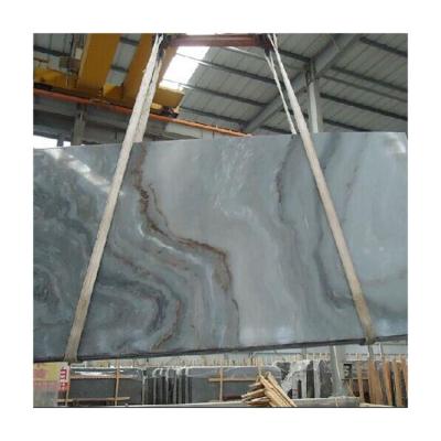 China EUROPEAN Wholesale Italy Bluette Nuvolato Blue Gold Sand Slab Natural Palisandro Marble for sale