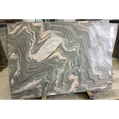 China shopping & Backsplash Gray Cloudy Wave Marble Slab, Book Match Flooring Exotic Marble Slabs, Home Building Projects Natural Stone Exotic Marble for sale