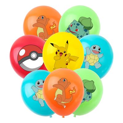 China Latex Pokemon Pikachu Theme Birthday Balloons Party Decorations Pikachu Printed 12inch Latex Balloons Anime Party Balloons Supplies for sale