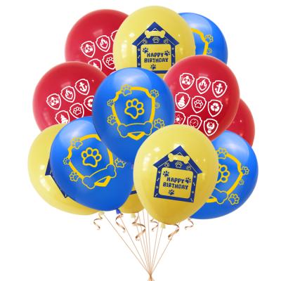 China Hot Sale PAW Patrol latex balloon printing air balloon party supplies PAW Patrol birthday party decorations themed for sale