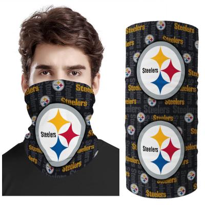 China NFL Polyester Football Team Magic Multifunction Low MOQ America Custom Bandana Neck Cuff for sale