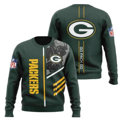 China 2021 Winter New NFL American Football Sustainable Team 3D Printing Full Round Neck Sports Men's Casual Sweater for sale