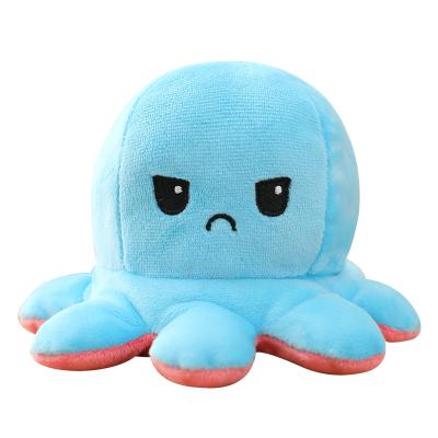 China Wholesale Hot Selling Cute Plush 20cm Double Sided Flip Octopus Doll Reversible Octopus Toy for sale