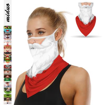 China Wholesale Custom Logo Multi-Function Ear Hook Triangular Christmas Neck Tube Scarf Bandana for sale