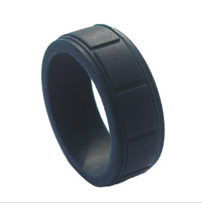 China TRENDY Tianhui 8.0mm unique designs silicone rings high quality silicone finger rings customs silicone rings for men and women for sale