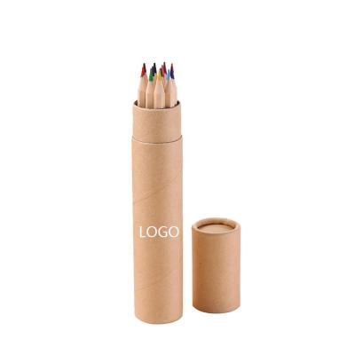 China Professional Eco-Friendly Promotional Pencil Colorful Natural Wooden Pencils 12 Colored Pencils Set With Box Colorful Pencil Gift Set for sale