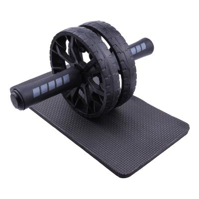 China Home Use Exercise Dual Wheel Abdominal Muscle Power Wheel AB Workout With Non-slip Kneeling Pad for sale