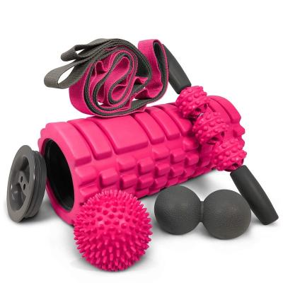 China EVA 5 in 1 Massage Foam Roller Set for Home Gym Use Exercise Muscle Massage Relax and Pain Relief for sale