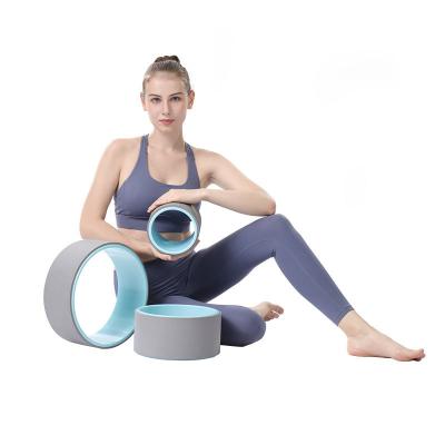 China Durable and Practical Fitness Back Roller Training Tool Gym Pilates Ring 3pcs Pilates Ring Yoga Wheel Set for sale