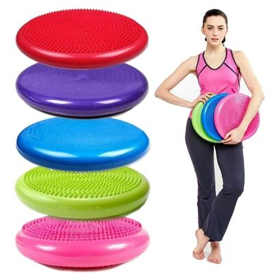 China Yoga PVC Massage Exercise Training Ball Stability Balance Disc Cushion Pad for sale