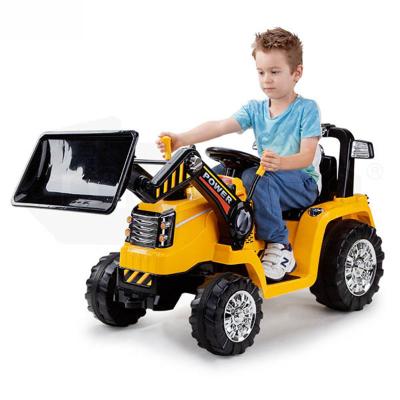 China Ride On Toy Kids Ride-On Bulldozer Loader Digger Tractor Electric Car Battery Kids Play for sale