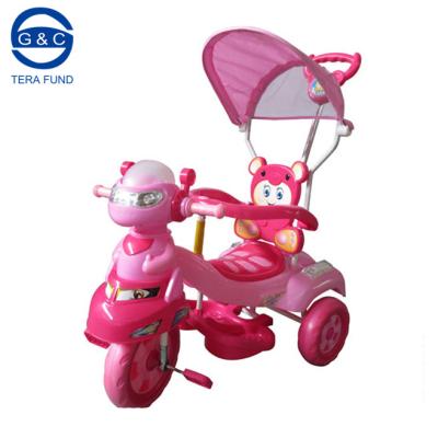 China Ride On Toy 2016 Newest Mother Baby Stroller Bike, Metal Tricycles For Kids, With Music, Light And Push Bar for sale